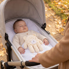 Baby Sleep Aid Patting Hand in use in a pram on a walk