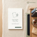 Less Screen, More Play e-book cover mockup, always delivered in your language