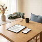 Less Screen, More Play e-book shown on a tablet and a phone