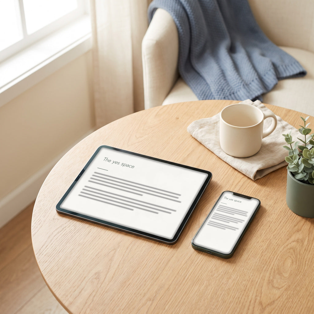 Play Alone, Play Well e-book shown on a tablet and a phone