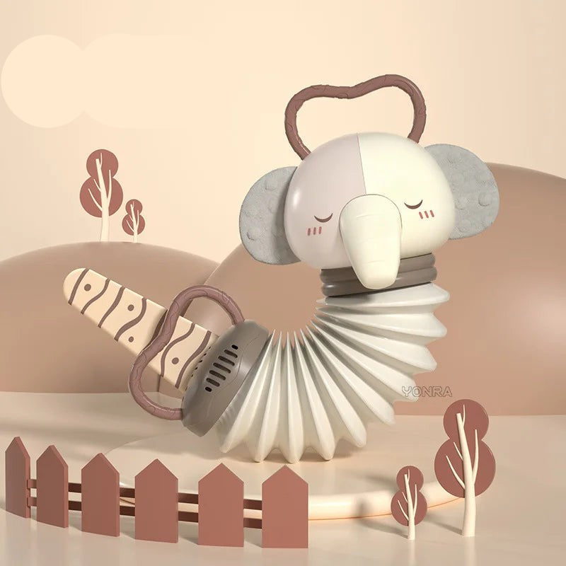 2-in-1 Accordion and Rattle - Animal Shaped