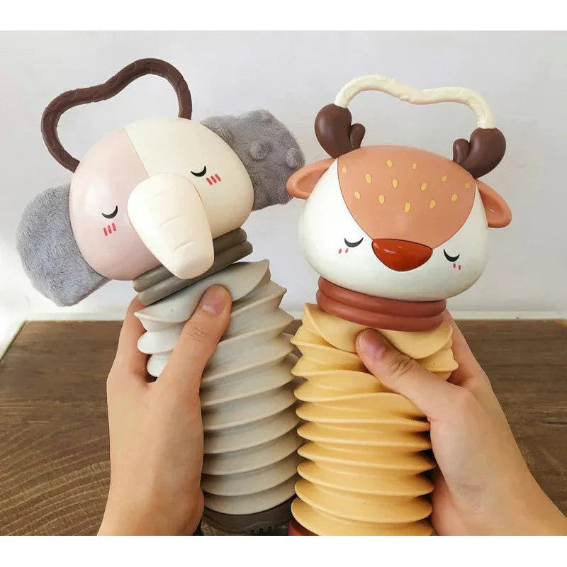 2-in-1 Accordion and Rattle - Animal Shaped