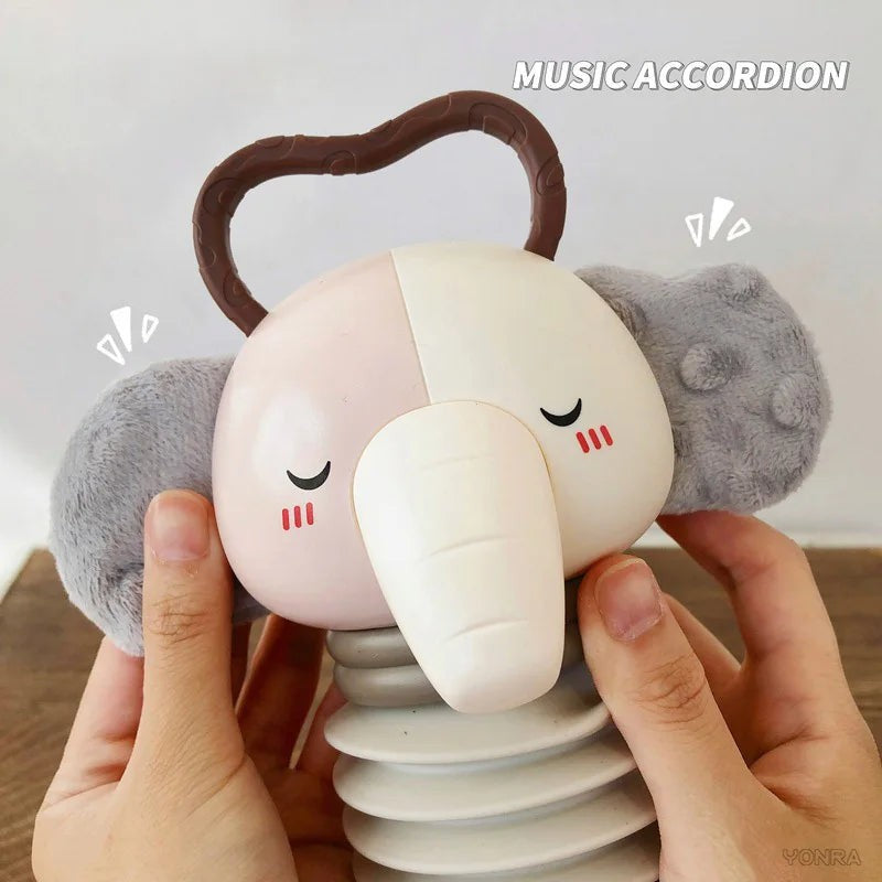 2-in-1 Accordion and Rattle - Animal Shaped