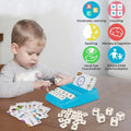 Set 2 en 1 con tarjetas del alfabeto y los números