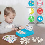 Set 2 en 1 con tarjetas del alfabeto y los números