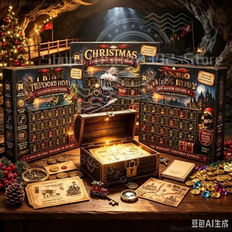 24-Day Mystery Adventure Advent Calendar - Escape Room Puzzle Game