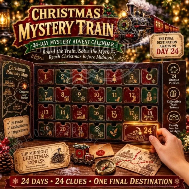 24-Day Mystery Adventure Advent Calendar - Escape Room Puzzle Game