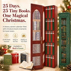 25-Day Mini Book Advent Calendar - Bookshelf Style