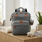 3-in-1 Diaper Backpack with Foldable Baby Bed - Multiple Compartments