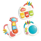 3-Piece Baby Musical Toy Set - Piano, Guitar and Hand Drum