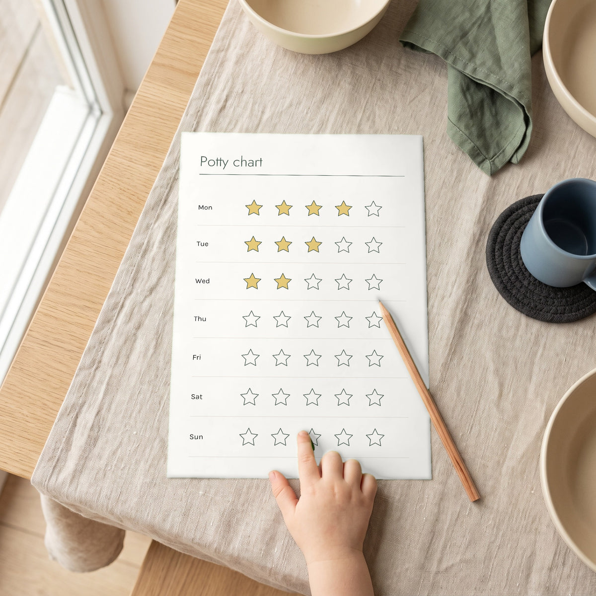 Printable from Potty Training Without the Battle: Potty chart