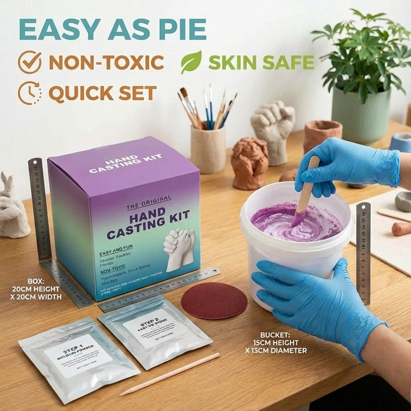 3D Hand Casting Kit - Keepsake Plaster Set