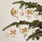3D Honeycomb Paper Fairy Ornament - Green