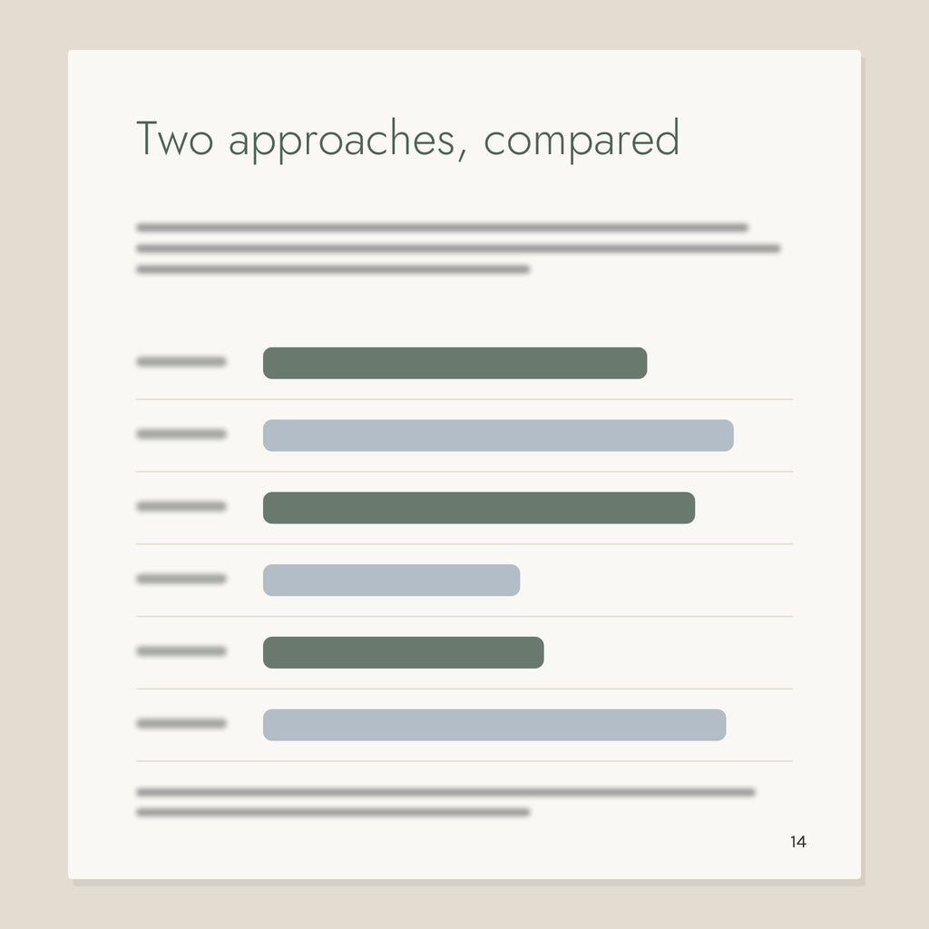 Inside page from Potty Training Without the Battle: Two approaches, compared