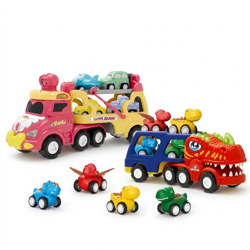 5-in-1 Play Set - Dinosaur Truck with Mini Vehicles