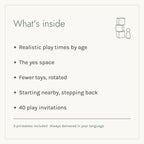 What's inside the Play Alone, Play Well e-book: five chapters and three printables