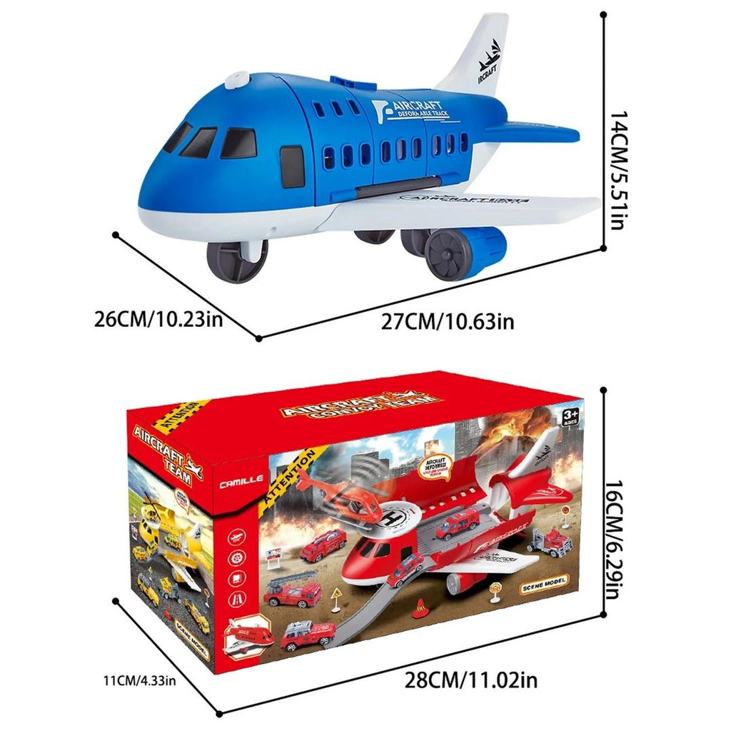 Aircraft Play Set with Vehicles and Accessories