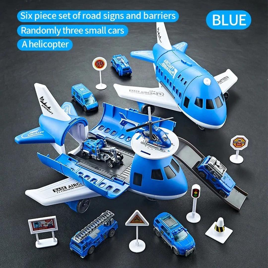 Aircraft Play Set with Vehicles and Accessories