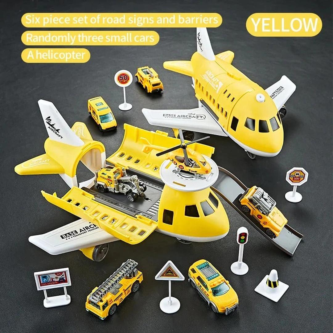 Aircraft Play Set with Vehicles and Accessories