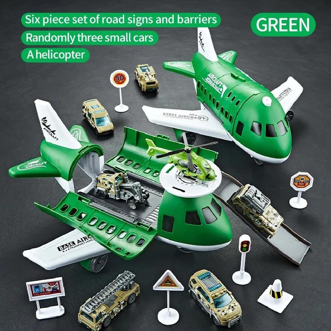 Aircraft Play Set with Vehicles and Accessories