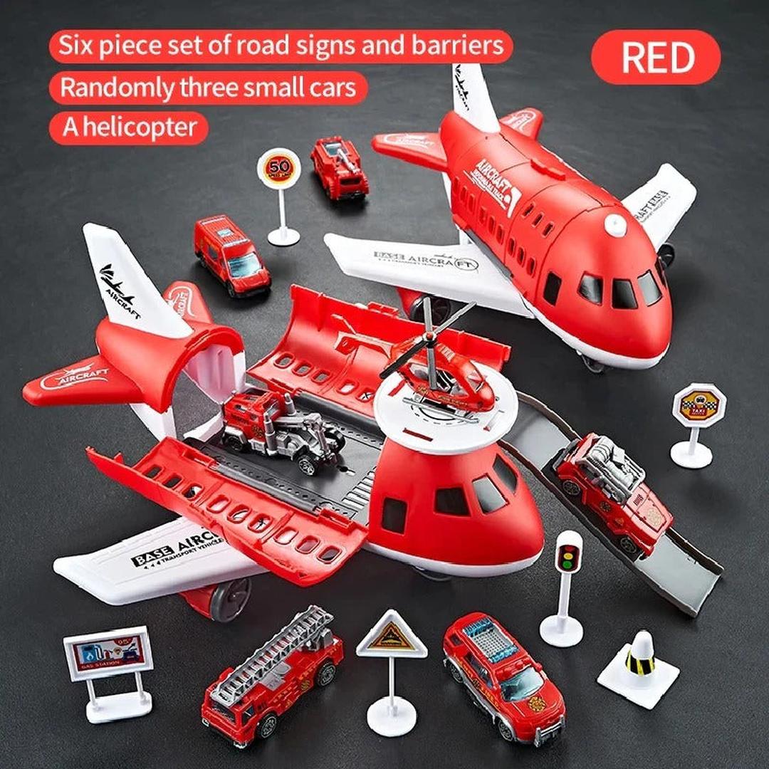 Aircraft Play Set with Vehicles and Accessories