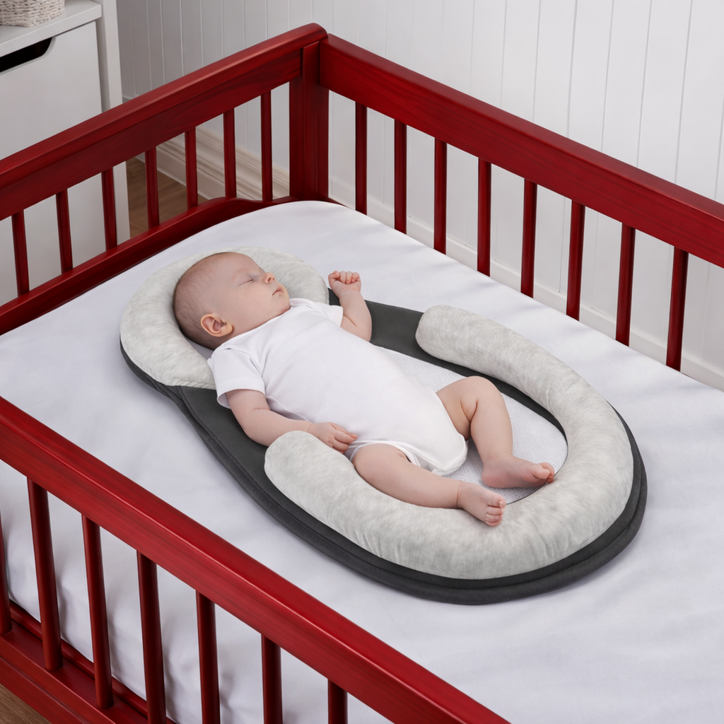 Baby Lounger Cushion with Raised Edges