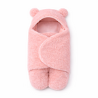 Manta envolvente para bebé con capucha: saco de dormir suave para recién nacidos