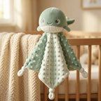 Babydecke mit Plüschtierkopf