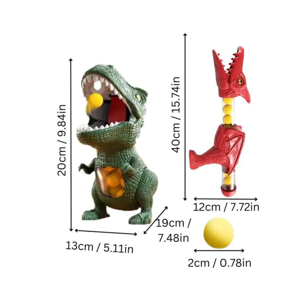 Ball Launcher Toy with Dinosaur Target
