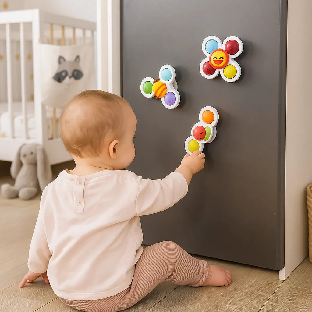 Suction Cup Bath Spinner Toy