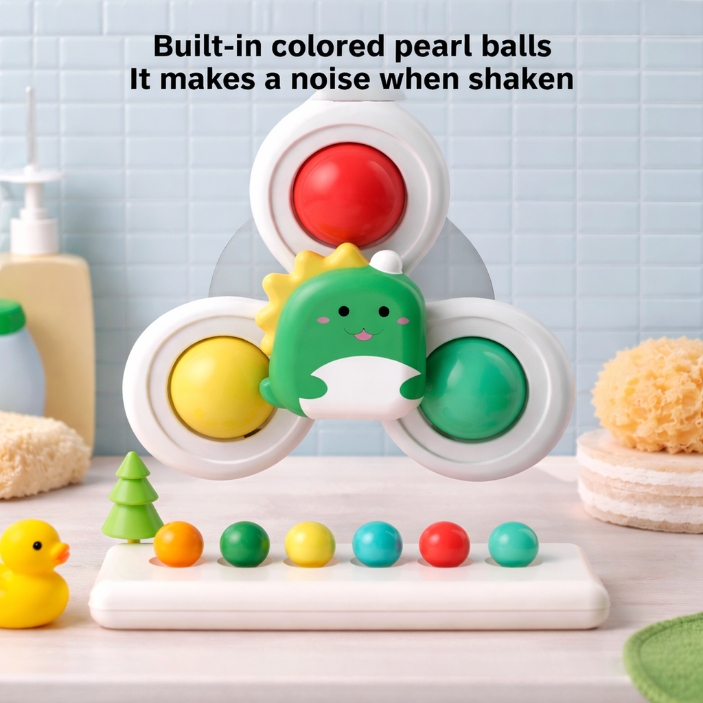 Suction Cup Bath Spinner Toy