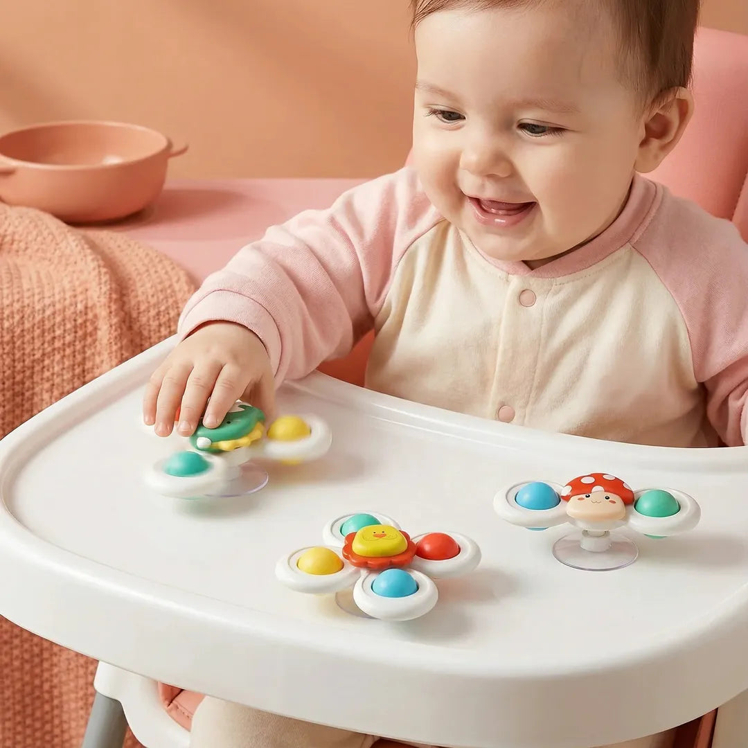 Suction Cup Bath Spinner Toy