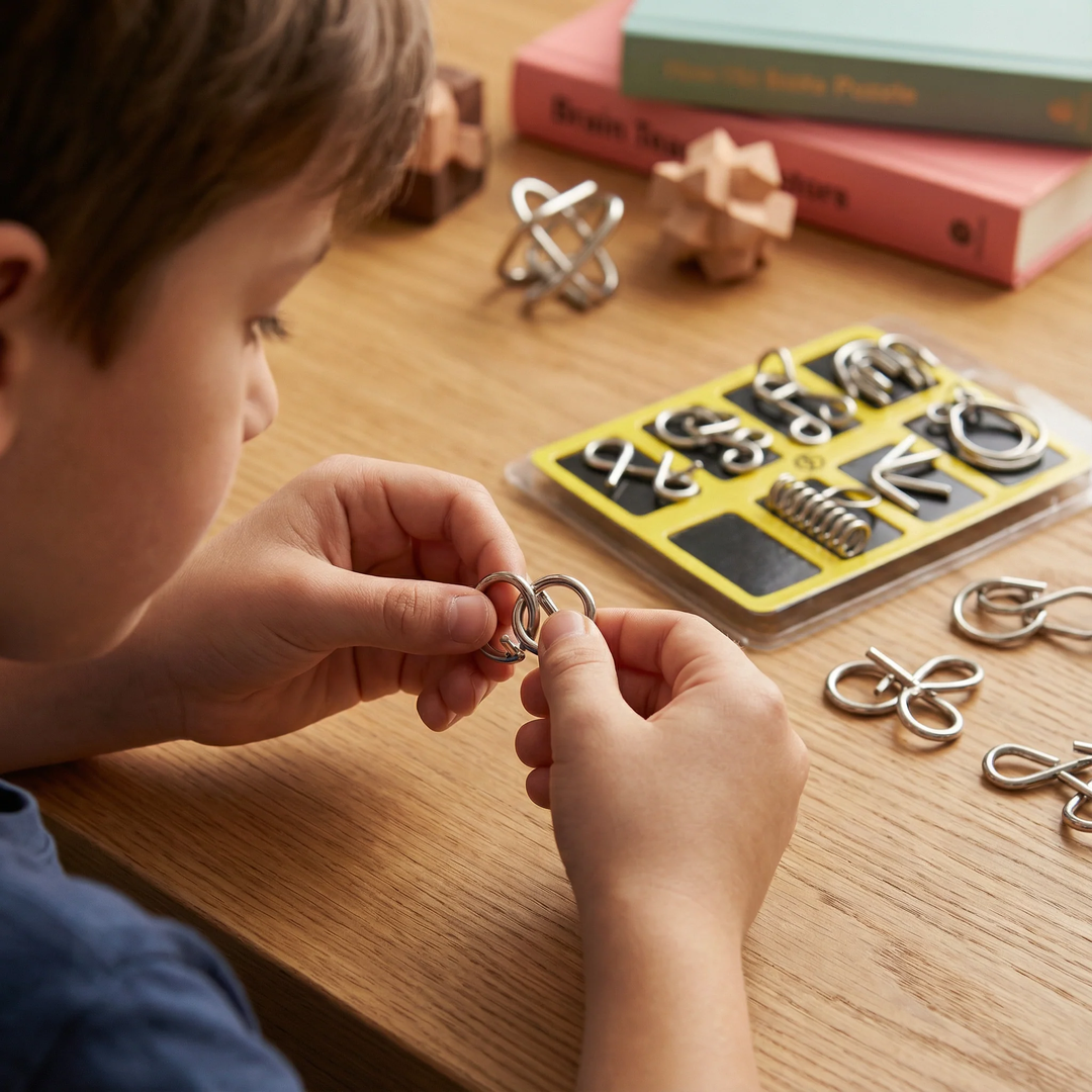 Metal Brain Teaser Puzzle Set