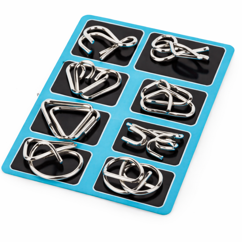 Metal Brain Teaser Puzzle Set