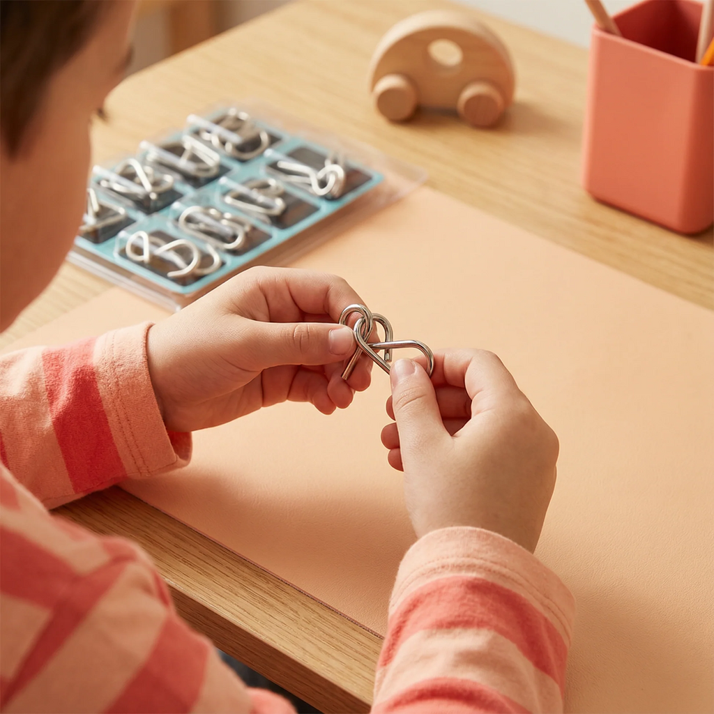 Metal Brain Teaser Puzzle Set