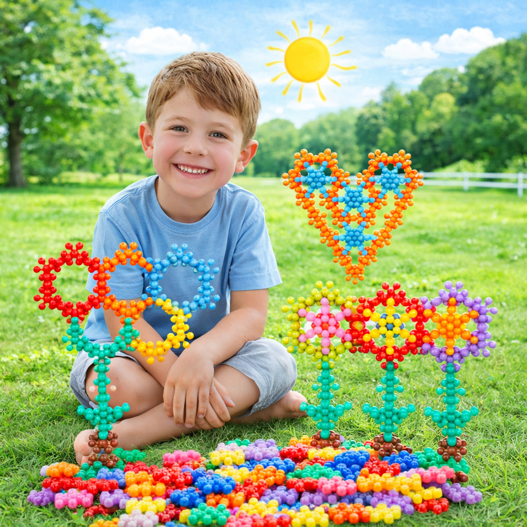 Interlocking Snowflake Building Blocks
