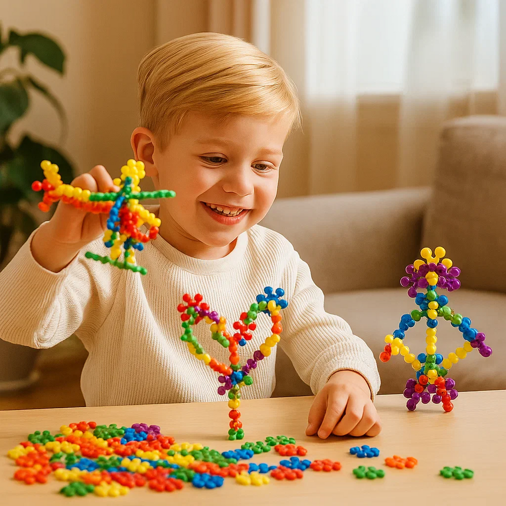 Interlocking Snowflake Building Blocks