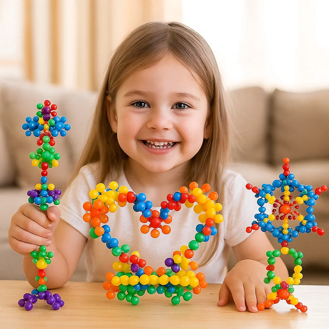 Interlocking Snowflake Building Blocks
