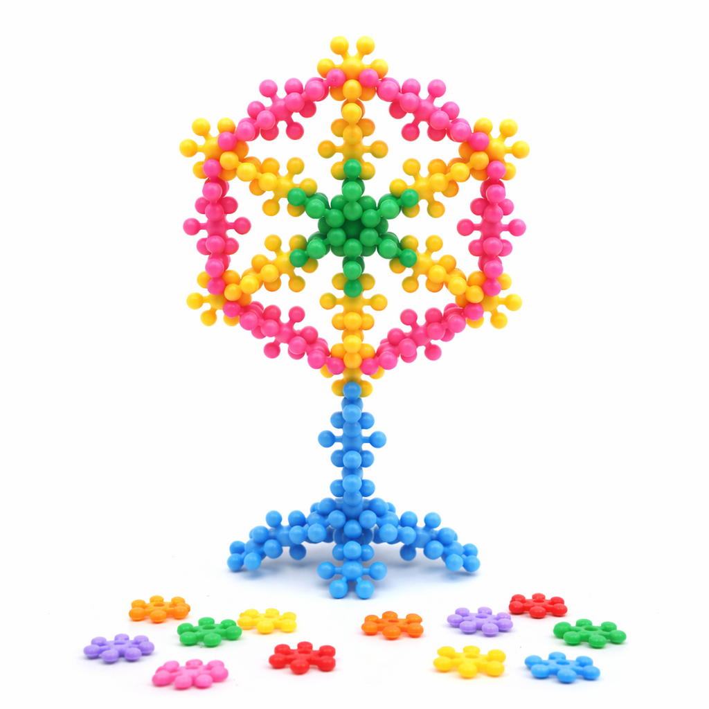 Interlocking Snowflake Building Blocks