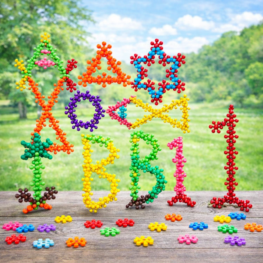 Interlocking Snowflake Building Blocks