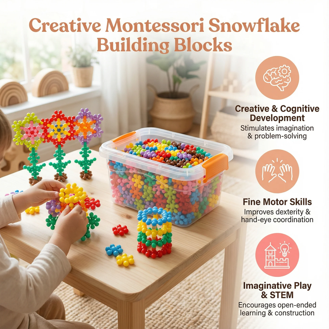 Interlocking Snowflake Building Blocks