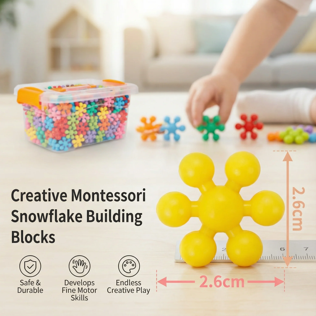 Interlocking Snowflake Building Blocks