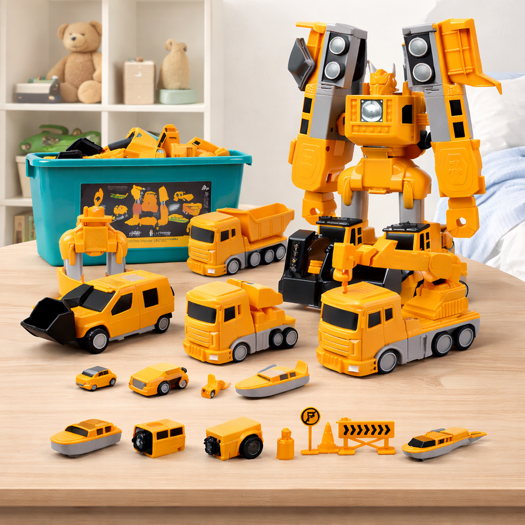 Modular Construction Vehicle Building Toy Set