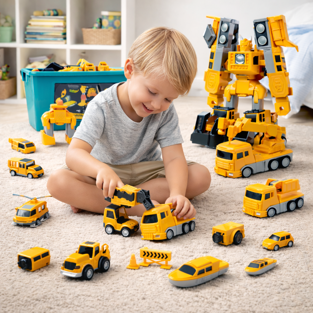 Modular Construction Vehicle Building Toy Set