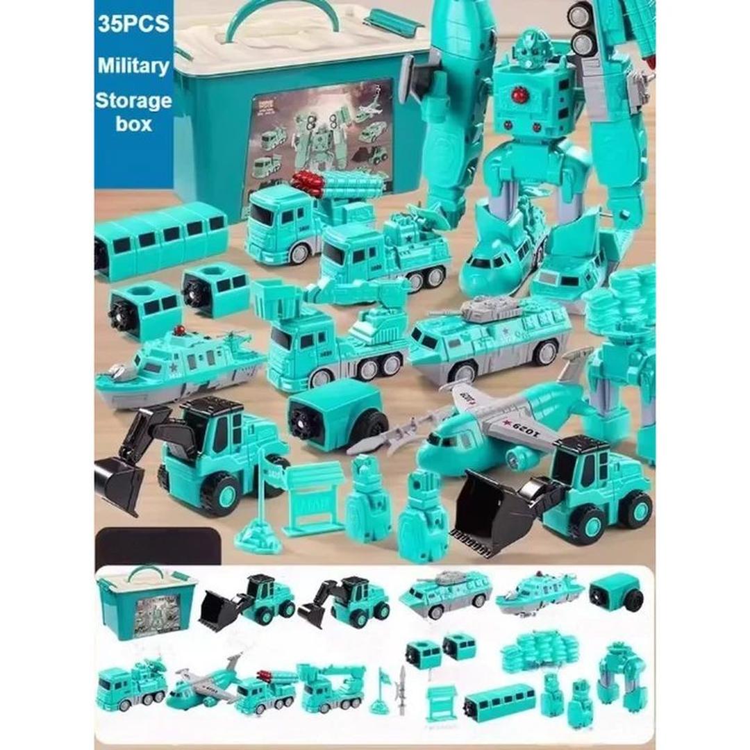 Modular Construction Vehicle Building Toy Set