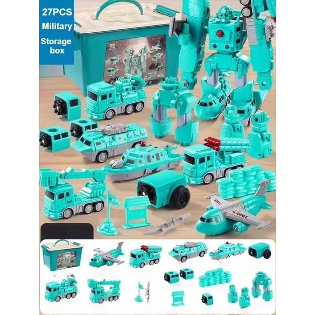 Modular Construction Vehicle Building Toy Set