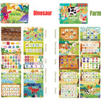 Montessori-busybook med aftagelige velcrostykker