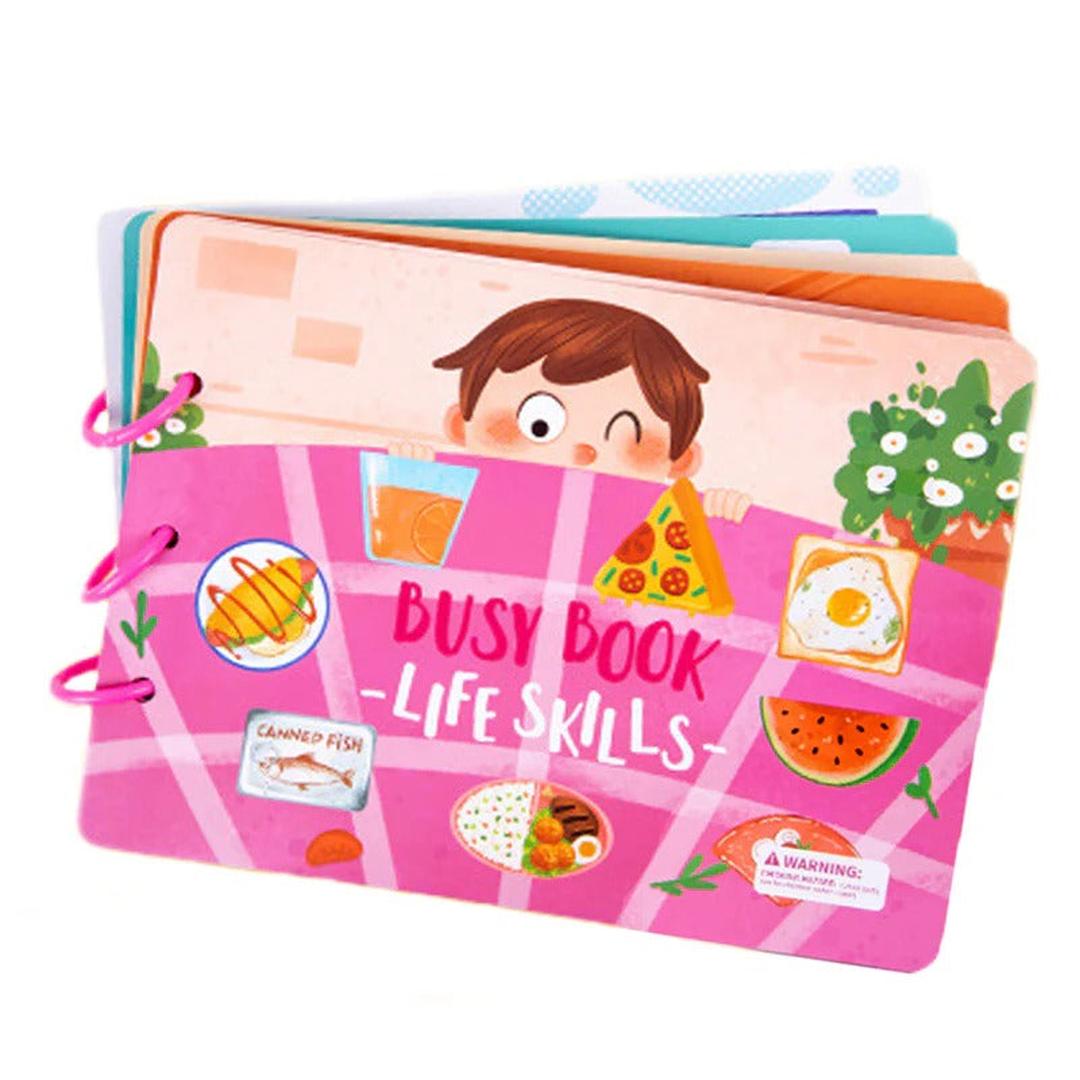 Montessori Busy Book with Removable Velcro Pieces