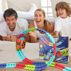 Set de pista de coches de juguete con circuito de bucle