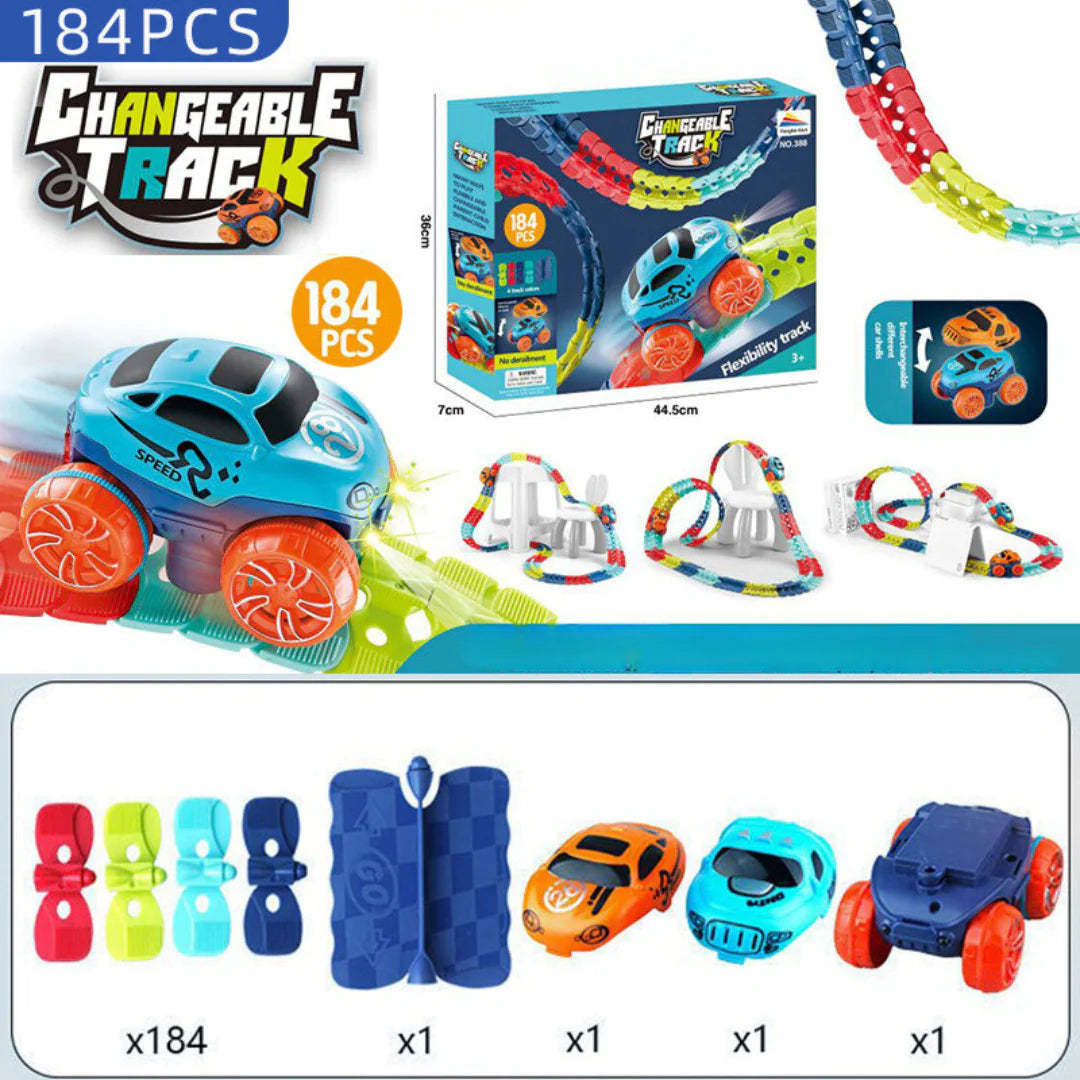 Car Track Toy Set with Loop Track